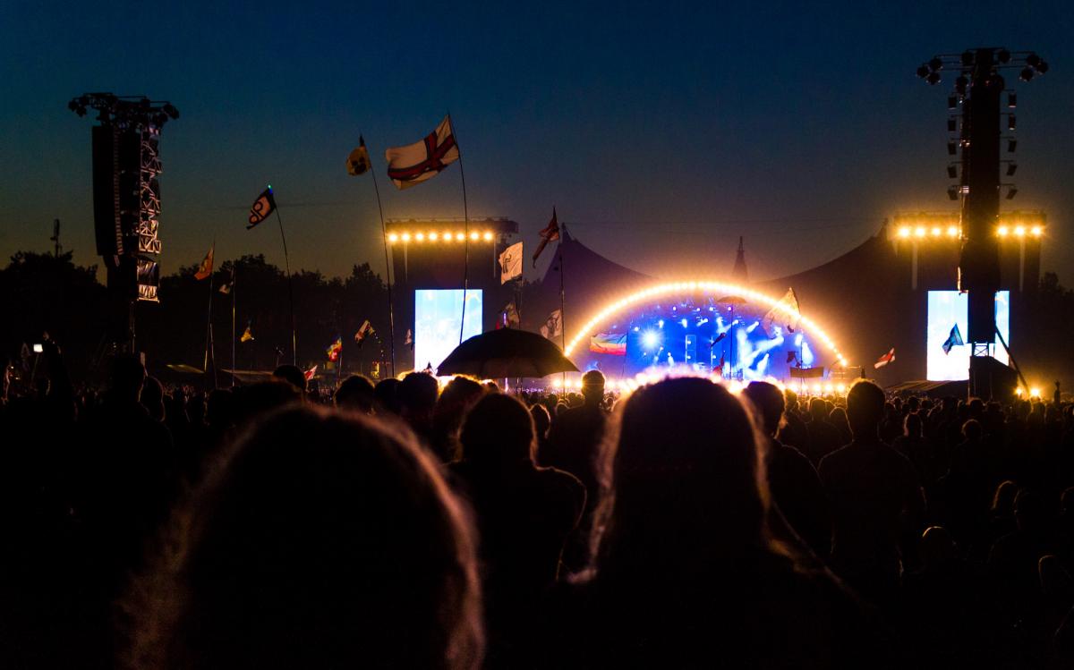 picture of people at Roskilde festival