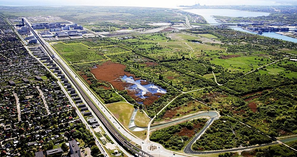 aerial picture of Amagerfælled