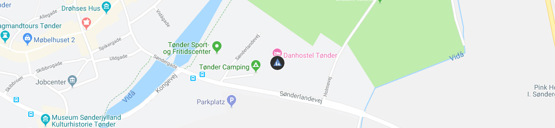 Danhostel Tønder på Google kort