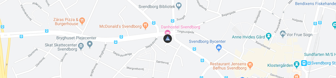 Danhostel Svendborg på Google kort