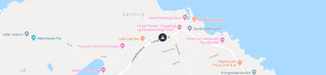 Danhostel Sandvig på Google kort