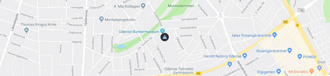 Danhostel Odense Kragsbjerggaard på Google kort