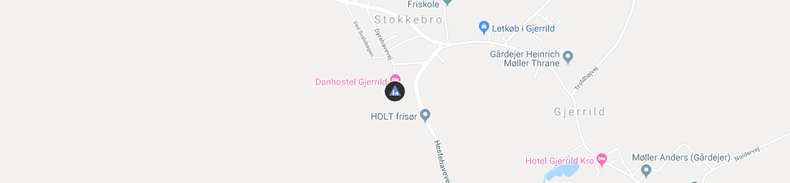 Danhostel Gjerrild på Google KOrt