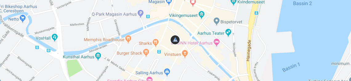Århus city google kort