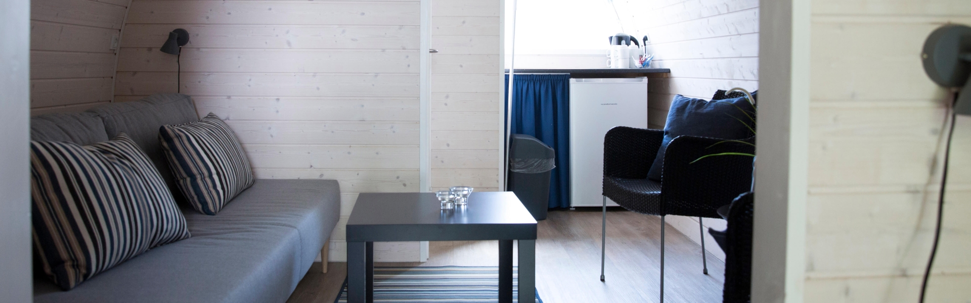 Et billede af en dejlig hytte fra Danhostel Maribo