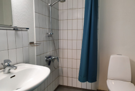 Badeværelse på Badeværelse på 6-mands værelse på Danhostel Ringsted