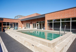 Wellnessområde ved Danhostel Vejen Sport Resort.