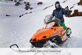 Snowmobile Kammak Hostel Sisimiut i Grønland - en del af Danhostel