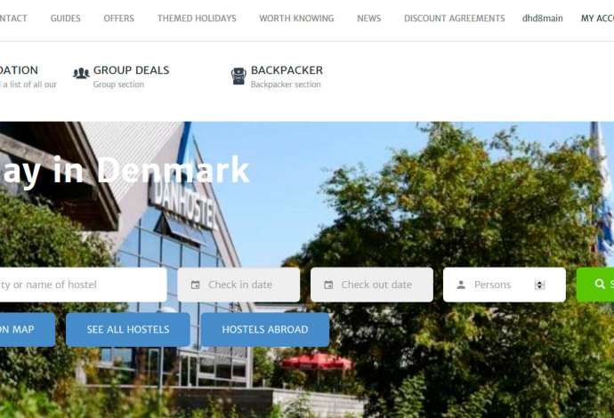 Danhostel's website and booking portal got a facelift