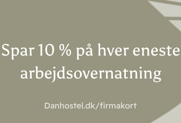 Danhostel firmakort - Overnatninger med rabat