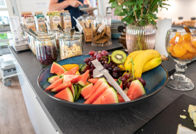 Lejrskolebørn finder altid et eller andet på vores buffet de kan spise. 