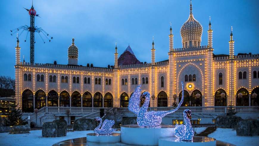 Jul på Tivoli, bild från Wonderful Copenhagen julmarknad, danmark, danhostel, övernattning, köpenhamn, tivoli, odense, århus, vandrarhem, familj, barn